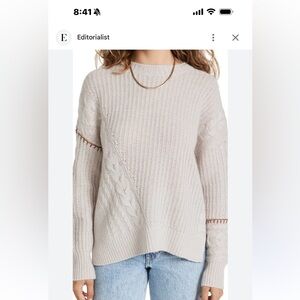 $495 360 cashmere tawnie sweater